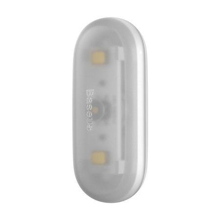 Baseus 2x samoprzylepna lampka lampa LED samochodowa biały (DGXW-02)