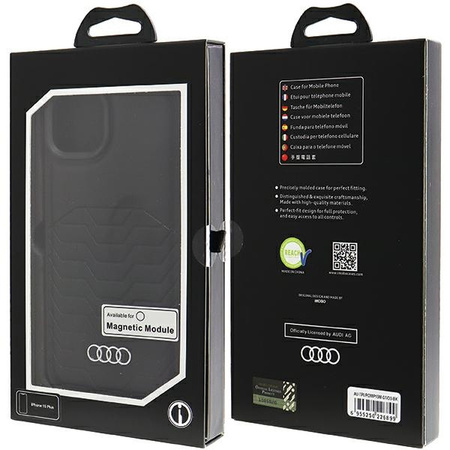 AUDI SYNTHETIC LEATHER CASE DO IPHONE 15 PLUS 14 PLUS 6.7 DO MAGSAFE
