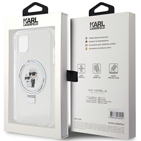 KARL LAGERFELD ETUI DO IPHONE 11 Xr 6.1 RING STAND DO MAGSAFE