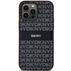DKNY POKROWIEC HARDCASE DO IPHONE 14 PRO SKÓRA Z METALOWYM LOGO MONO STRIPE