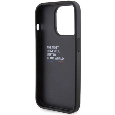 Etui BMW Grip Hot Stamp na iPhone 15 Pro - czarne