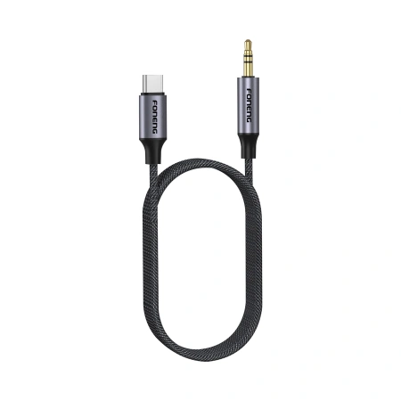 FONENG kabel BM31 USB-C - JACK 3.5MM 1M Czarny