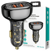 USAMS ŁADOWARKA 2XUSB 1XUSB-C DO SAMOCHODU SZYBKIE ŁADOWANIE 125W CC158CC01