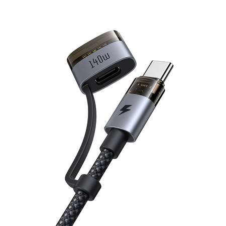 MCDODO KABEL USB-C 240W MAGSAFE 3 140W 2W1 SZYBKIE ŁADOWANIE DO MACBOOK 2M