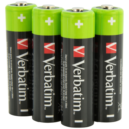 VERBATIM AKUMULATOR NIMH AA 2500MAH PREMIUM HR6 4SZT DO SYSTEMÓW ALARMOWYCH