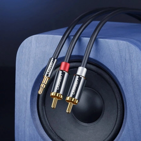 UGREEN KABEL AUDIO MINI JACK 3,5MM DO 2RCA DO TELEFONU I KINA DOMOWEGO 1,5M