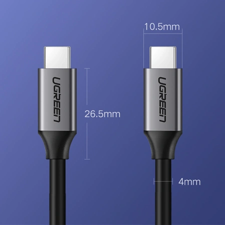 UGREEN KABEL USB-C 3.1 1.5M DO USB-C 3.1 DO ŁADOWANIA I PRZENOSZENIA DANYCH