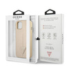 Guess GUHCP14SPSATLE iPhone 14 6,1" beżowy/beige hardcase SaffianoTriangle Logo