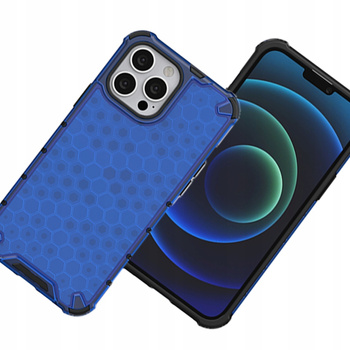 HURTEL ETUI PANCERNE HONEYCOMB DO IPHONE 13 PRO Z ŻELOWĄ RAMKĄ OCHRONA