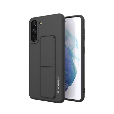 Wozinsky Kickstand Case silikonowe etui z podstawką etui Samsung Galaxy A73 czarne