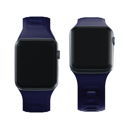 38/40/41/42 mm Ocean Blue (small) - 3mk Silicone Watch Strap for Apple