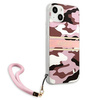 Guess GUHCP13MKCABPI iPhone 13 6,1" różowy/pink hardcase Camo Strap Collection