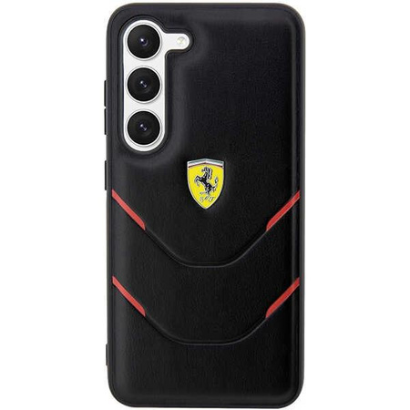 Etui Ferrari FEHCS23SPBAK S23 S911 - czarne Hot Stamp Lines