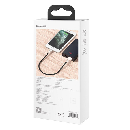 BASEUS KABEL USB DO LIGHTNING CAFULE 2.4A DO IPHONE X 11 12 13 14 0.25M