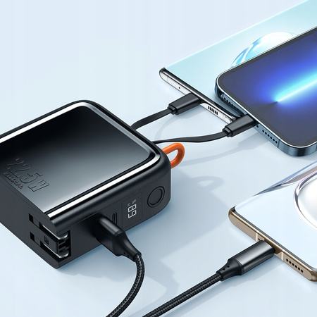 Powerbank, 15000 mAh, z ³adowark¹, USB-C PD, 22.5W, bia³y, McDodo