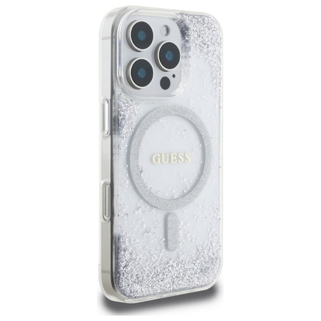 GUESS ETUI HARDCASE DO IPHONE 16 PRO 6.3 Z DO MAGSAFE GRADIENT GLITTER