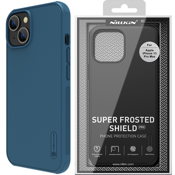 Nillkin Super Frosted Shield Pro etui iPhone 14 Plus pokrowiec na tył plecki niebieski