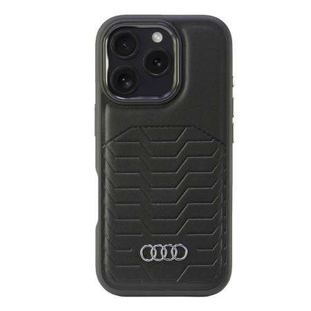 AUDI SYNTHETIC LEATHER CASE DO IPHONE 16 PRO 6.3 DO MAGSAFE OCHRONA