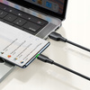 MCDODO KABEL USB-C SZYBKIE ŁADOWANIE DO SAMSUNG XIAOMI TYP C 6A 100W 1M LED