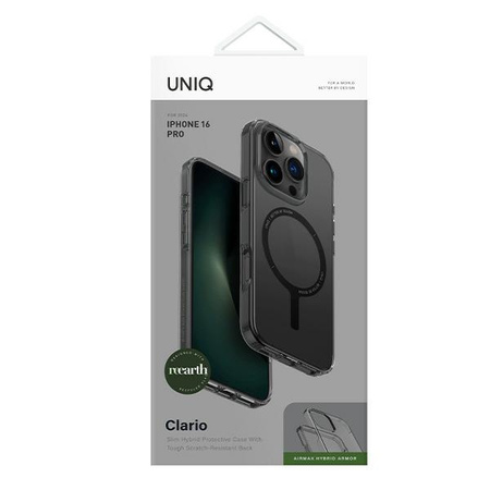 UNIQ ETUI CLARIO CASE DO IPHONE 16 PRO 6.3 MAGCLICK ŁADOWANIE BEZPRZEWODOWE