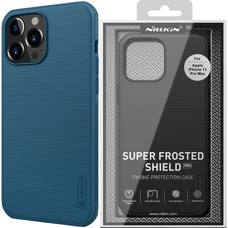 Nillkin Super Frosted Shield Pro etui iPhone 14 Pro pokrowiec na tył plecki niebieski