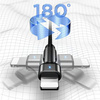 USAMS KABEL PLECIONY DO LIGHTNING IPHONE 12 13 14 1M Z GUMOWYM WYKOŃCZENIEM