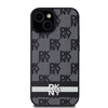 DKNY POKROWIEC HARDCASE DO IPHONE 14 15 136.1 SKÓRZANY MONO PATTERN STRIPES