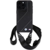 Etui BMW M Edition Carbon Stripe & Strap na iPhone 15 Pro - czarne