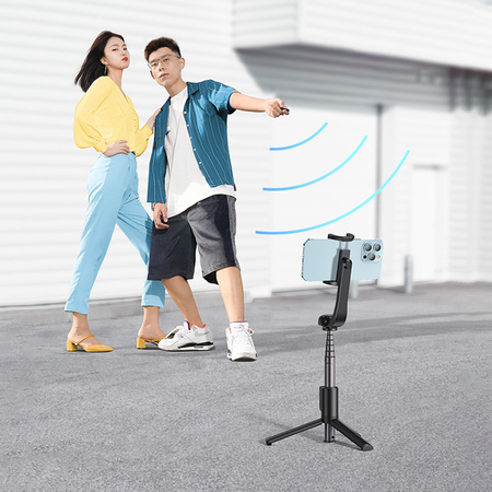 Ugreen selfie stick rozsuwany statyw teleskopowy z pilotem Bluetooth czarny (LP508)