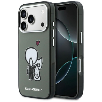Etui Karl Lagerfeld Karl & Choupette     Back MagSafe do iPhone 17 Pro czarny