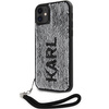 Etui Karl Lagerfeld KLHCN61PSQRKS na iPhone 11 / Xr - srebrne Sequins Cord