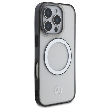 MERCEDES ETUI HARDCASE DO IPHONE 16 PRO 6.3 DO MAGSAFE PRZEŹROCZYSTE Z LOGO