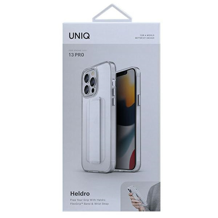 UNIQ ETUI HELDRO DO IPHONE 13 PRO 13 6,1 PRZEZROCZYSTE OCHRONNE CASE