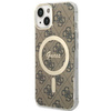 Etui Guess GUHMP14SH4STW na iPhone 14 - brązowe 4G MagSafe