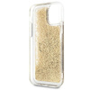 GUESS POKROWIEC HARDCASE DO IPHONE 11 6,1 XR ZŁOTY 4G BIG LIQUID GLITTER