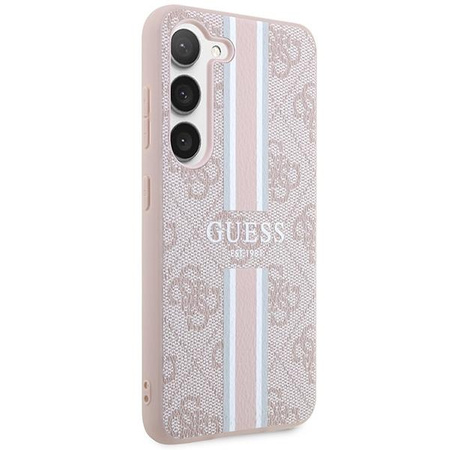 Etui Guess GUHCS23SP4RPSP S23 S911 - różowe 4G Printed Stripe