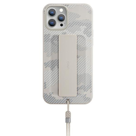 Etui Uniq Heldro na iPhone 12 Pro Max beżowy moro/ivory camo Antimicrobial