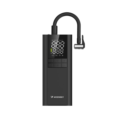 Kompresor Wozinsky WPEP-8000 pompka elektryczna powerbank 8000mAh latarka - czarny