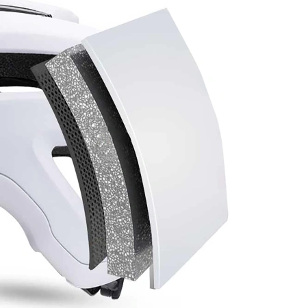 Kask rowerowy MTB Wozinsky z odpinanym daszkiem lekki L - czarno-biały