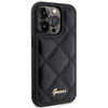 Etui Guess Quilted Metal Logo na iPhone 15 Pro - czarne