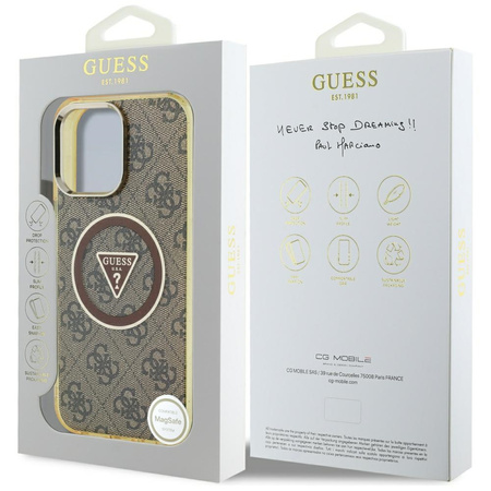 GUESS ETUI TPU POKROWIEC DO IPHONE 16 PRO MAX 4G DO MAGSAFE METAL GLITTER