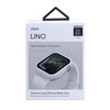 UNIQ etui Lino Apple Watch Series 4/5/6/SE 44mm. biały/dove white