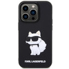 Etui Karl Lagerfeld KLHCP14X3DRKHNK na iPhone 14 Pro Max 6.7" - czarne Rubber Choupette 3D