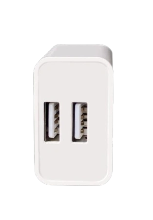 MOONX ładowarka sieciowa MC02 2.4A 12W 2xUSB + kabel Micro Biały
