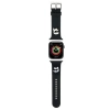 Pasek Karl Lagerfeld 3D Rubber Karl&Choupette Heads na Apple Watch 38/40/41mm - czarny