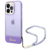 Guess GUHCP14XHGCOHU iPhone 14 Pro Max 6,7" fioletowy/purple hardcase Translucent Pearl Strap