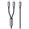 USAMS KABEL 2W1 2XUSB-C 72W 1,2M DO TELEFONÓW LAPTOPÓW SZYBKIE ŁADOWANIE