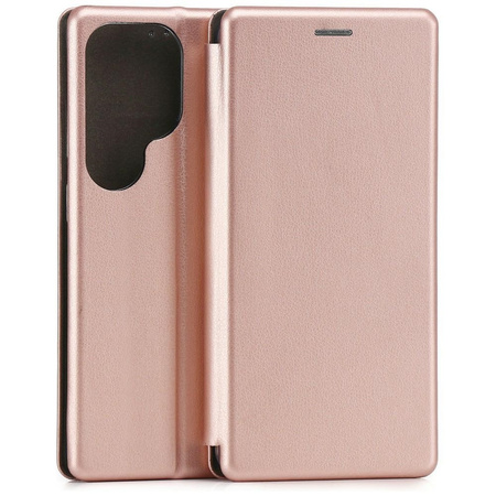 Etui Beline Book Magnetic do Samsung Galaxy S26 Ultra różowo-złoty