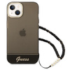 Guess GUHCP14SHGCOHK iPhone 14 6,1" czarny/black hardcase Translucent Pearl Strap