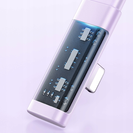 MCDODO KABEL KĄTOWY USB LIGHTNING PŁASKI 36W DO IPHONE 13 14 FIOLETOWY 1M